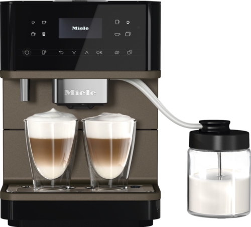 Miele Stand-Kaffeevollautomat CM 6360 CH MilkPerfection - A / Freistehend / Obsidianschwarz BronzePearlFinish (11636370)