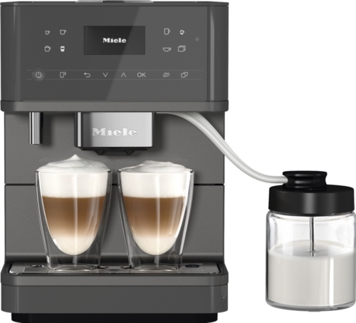 Miele Stand-Kaffeevollautomat CM 6560 CH MilkPerfection - Freistehend / A / Graphitgrau PearlFinish (11636410)